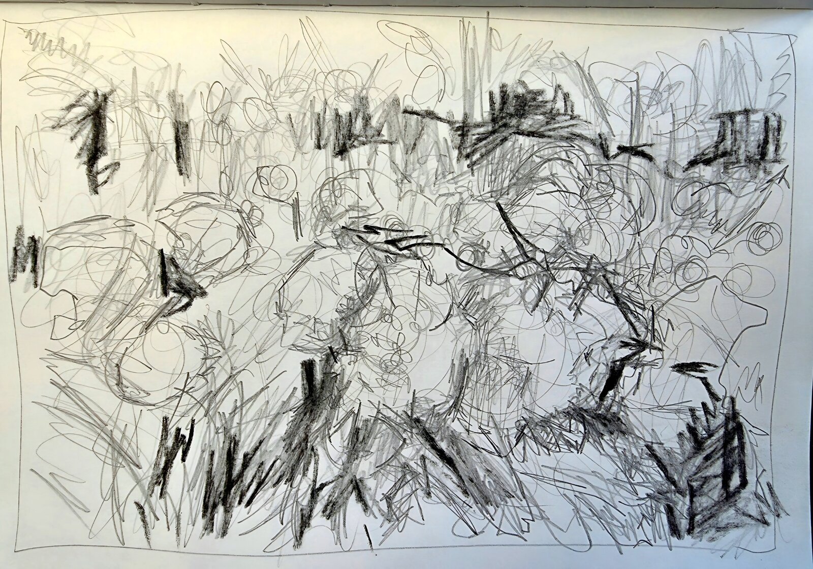 Golden Hour in the Garden – Sketchbook Study - process image